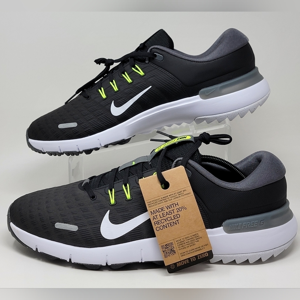 Nike Free Golf NN Golf Shoes Black Iron Grey White FN0332-001 Mens Size 10.5 New - Picture 3 of 11